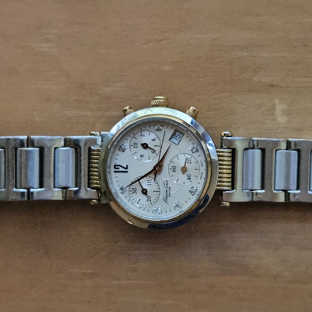 Kenneth Cole Gold and Silver Stainless Steel Watch - Picture 4 of 15